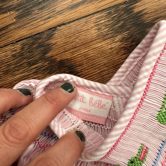 NWT: Smocked dress with alligators - Picture 2 of 2